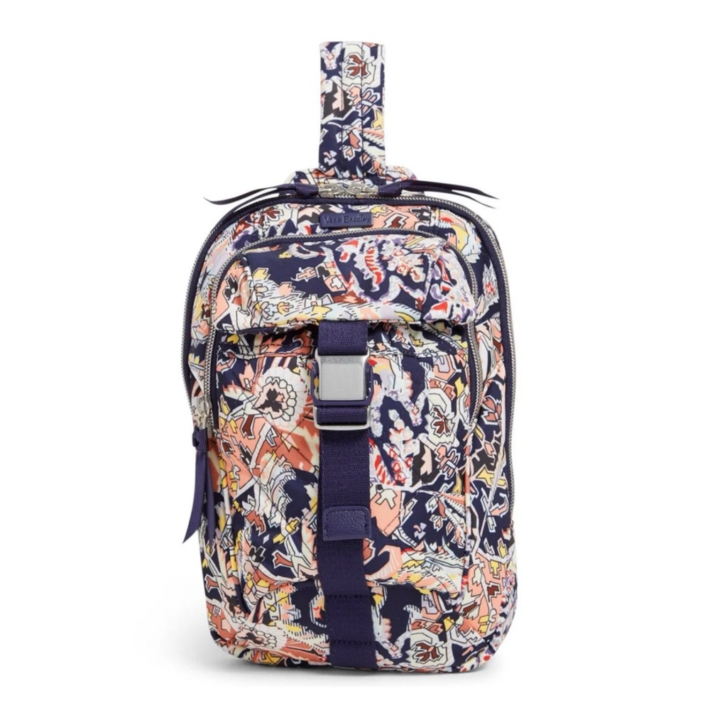 Vera Bradley Performance Twill Utility Sling Backpack in Tangier Paisley NWT